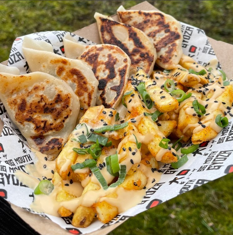 What’s Cooking at Trinity Kitchen? Leeds’ Street Food Line-Up Just Got Tastier! Post image 3 Image name Big Mouth Gyoza the 3 image from the post What’s Cooking at Trinity Kitchen? Leeds’ Street Food Line-Up Just Got Tastier! in Yorkshire.com.