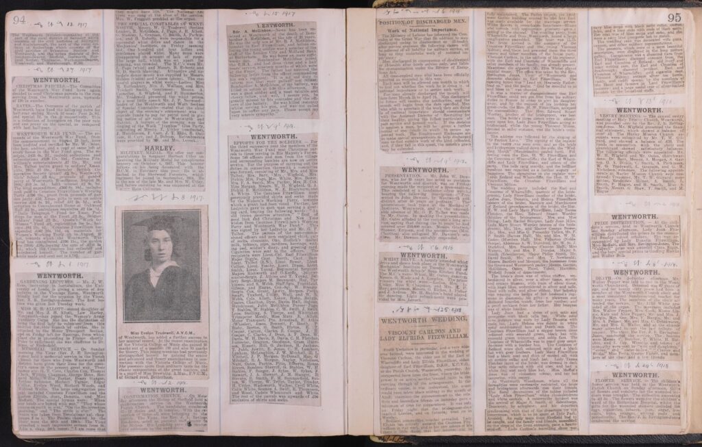 What Secrets Lie Beneath Wentworth Woodhouse? New Tours Uncover Myths And Mysteries Post image 1 Image name Wentworth Lady Elfrida wedding Newspaper Cutting the 1 image from the post What Secrets Lie Beneath Wentworth Woodhouse? New Tours Uncover Myths And Mysteries in Yorkshire.com.