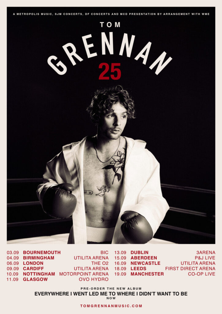 Tom Grennan Announces Huge 11-Date UK & Ireland Tour for September 2025 Post image 1 Image name unnamed 13 the 1 image from the post Tom Grennan Announces Huge 11-Date UK & Ireland Tour for September 2025 in Yorkshire.com.