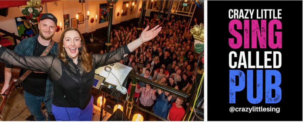 Singing in a Pub? Crazy Little Sing Called Pub Brings a Unique Choir Experience to York Post image 1 Image name CLSCP Banner the 1 image from the post Singing in a Pub? Crazy Little Sing Called Pub Brings a Unique Choir Experience to York in Yorkshire.com.