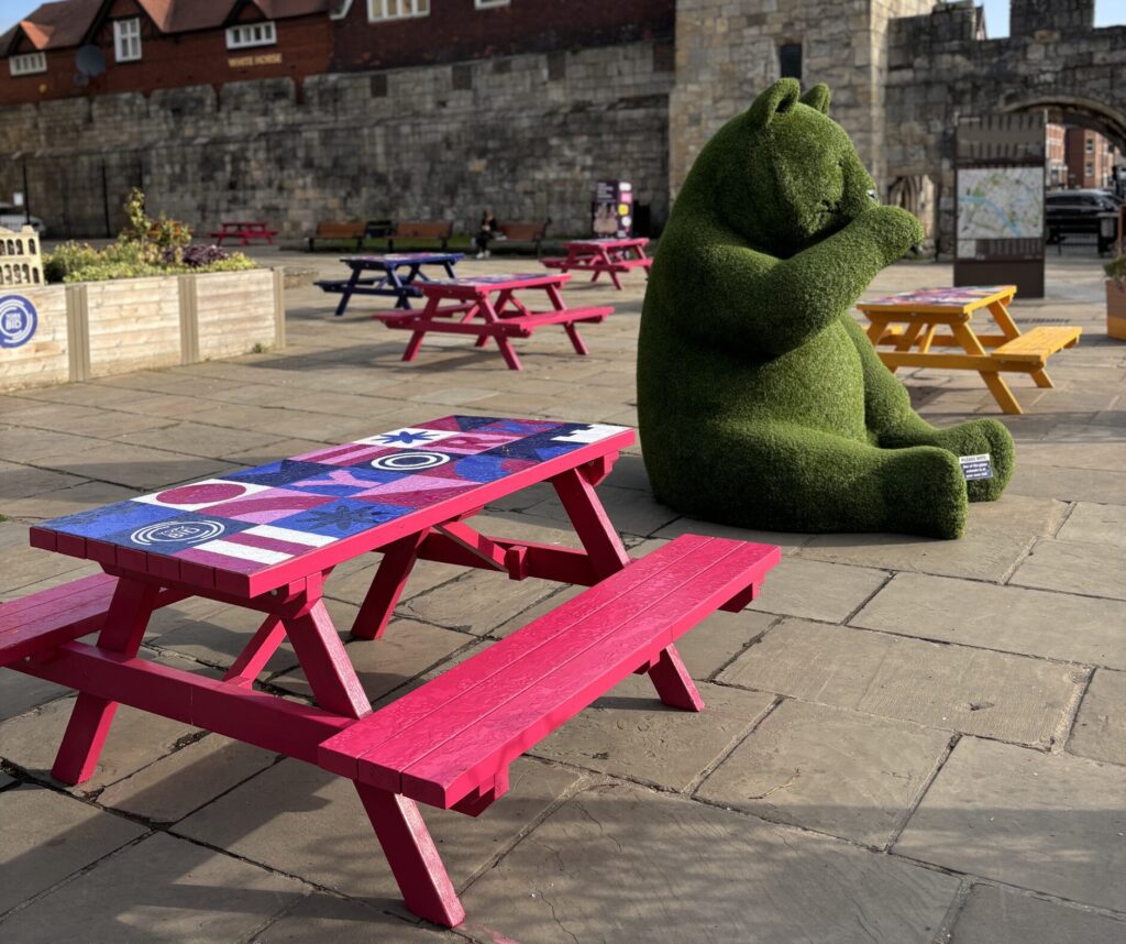 Where To Find York’s Summer Seating, Grass Animals, And Tommy Treebark's Wild Adventure Post image 2 Image name 2 the 2 image from the post Where To Find York’s Summer Seating, Grass Animals, And Tommy Treebark's Wild Adventure in Yorkshire.com.