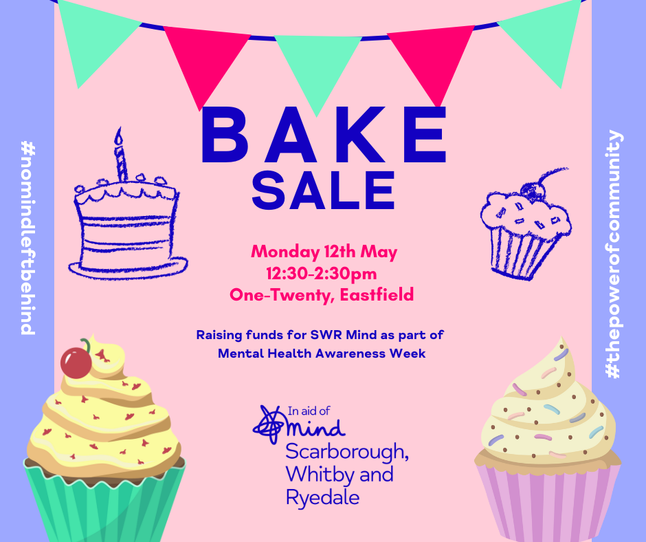 Image name Bake Sale MHAW Facebook Post 1 the 1 image from the post Mental Health Awareness Week: Bake Sale and Chat in Yorkshire.com.