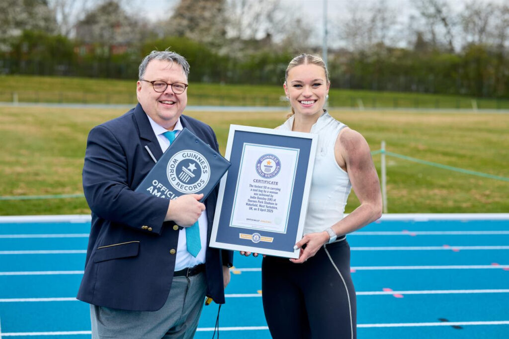 Who Is Jodie Ounsley And How Did She Break A Guinness World Record Carrying A Coal Bag? Post image 2 Image name Jodies Ounsley the 2 image from the post Who Is Jodie Ounsley And How Did She Break A Guinness World Record Carrying A Coal Bag? in Yorkshire.com.