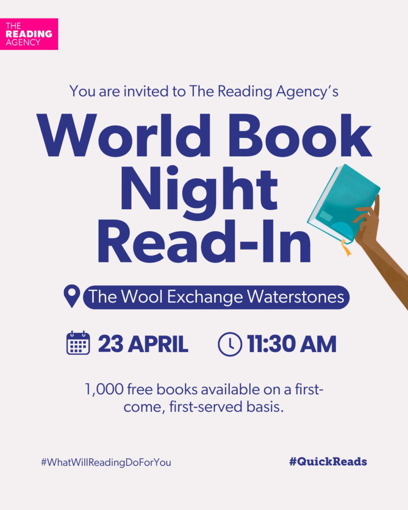 What’s Happening for World Book Night 2025 in Bradford? Post image 1 Image name World Book Night Readin instagram the 1 image from the post What’s Happening for World Book Night 2025 in Bradford? in Yorkshire.com.