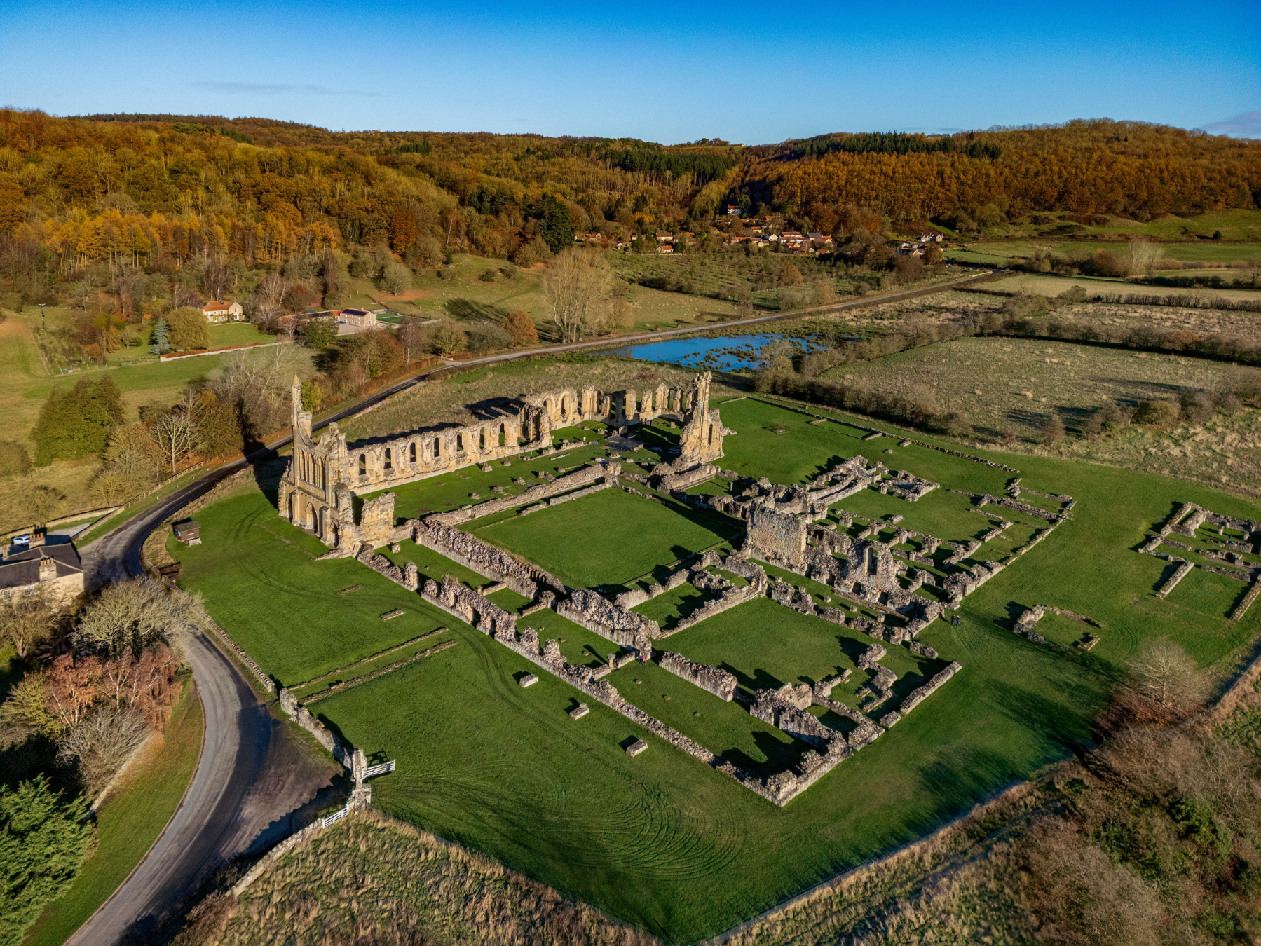 Image name byland abbey aerial the 31 image from the post Oldstead in Yorkshire.com.