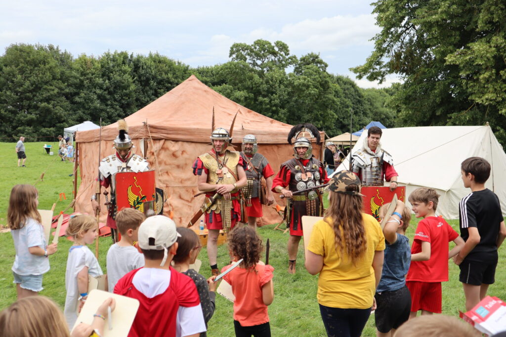Salve! The Romans Return to Malton This July Post image 1 Image name MMRF24 L6kids NF the 1 image from the post Salve! The Romans Return to Malton This July in Yorkshire.com.