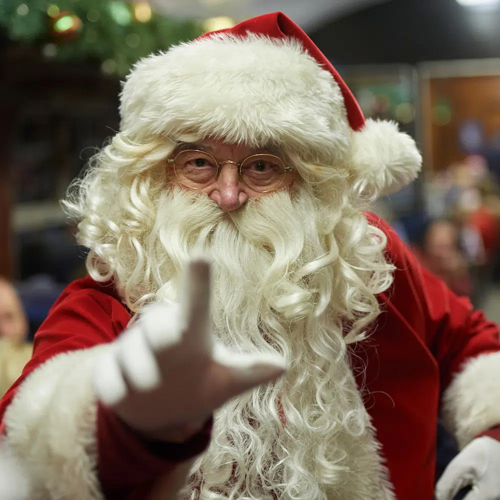 All Aboard THE POLAR EXPRESS™ Train Ride at Wensleydale Railway Post image 5 Image name Santa Wensleydale the 5 image from the post All Aboard THE POLAR EXPRESS™ Train Ride at Wensleydale Railway in Yorkshire.com.
