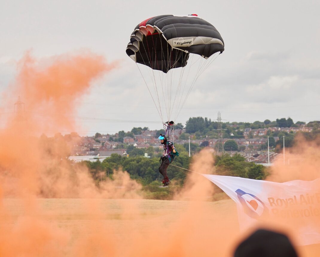 Image name free fall parachute raf the 31 image from the post Wakefield Armed Forces Day Returns to Pontefract Park This July in Yorkshire.com.