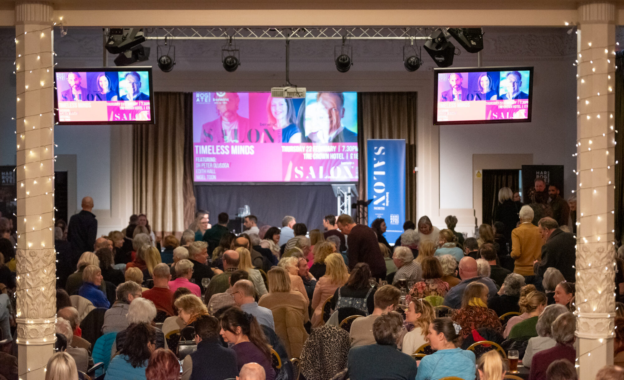 Image name Berwins Salon North audience photo credit Mike Whorley 1 the 7 image from the post What Is Berwins Salon North In Harrogate And Why Is Everyone Talking About It? in Yorkshire.com.