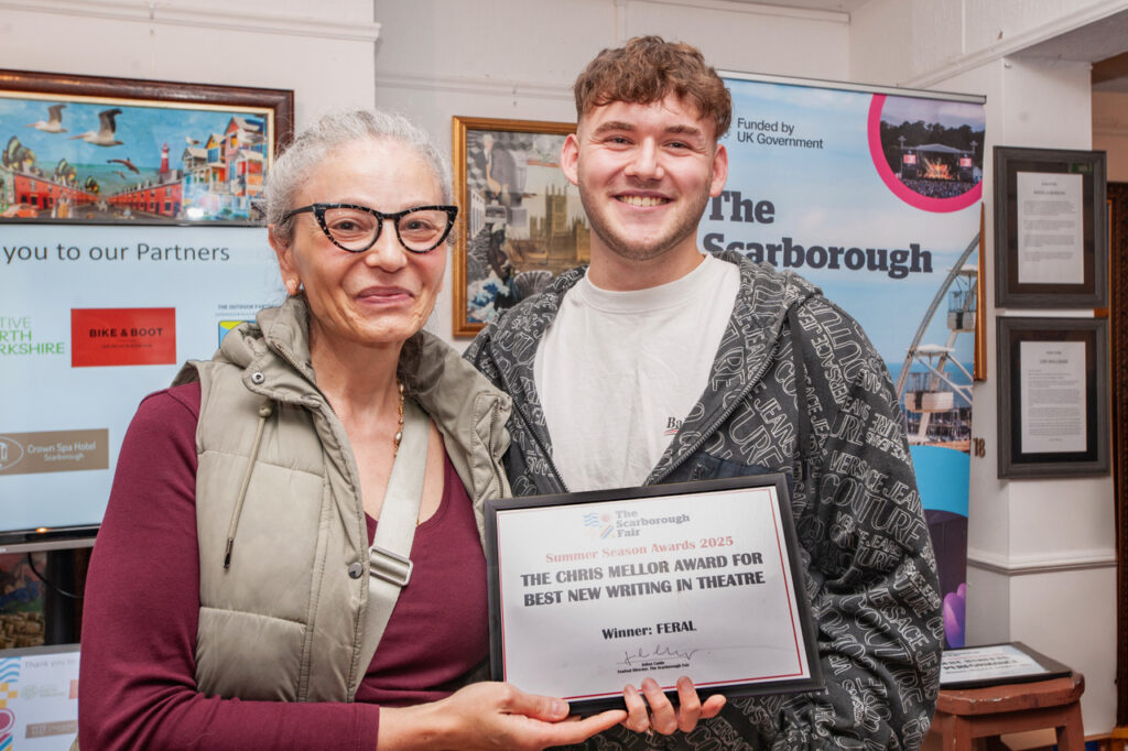 Scarborough’s Keane Liley Wins Double at Fringe Festival for Powerful New Play Post image 4 Image name Simona Continente Mellor and Keane Liley © Paul Wilson the 4 image from the post Scarborough’s Keane Liley Wins Double at Fringe Festival for Powerful New Play in Yorkshire.com.