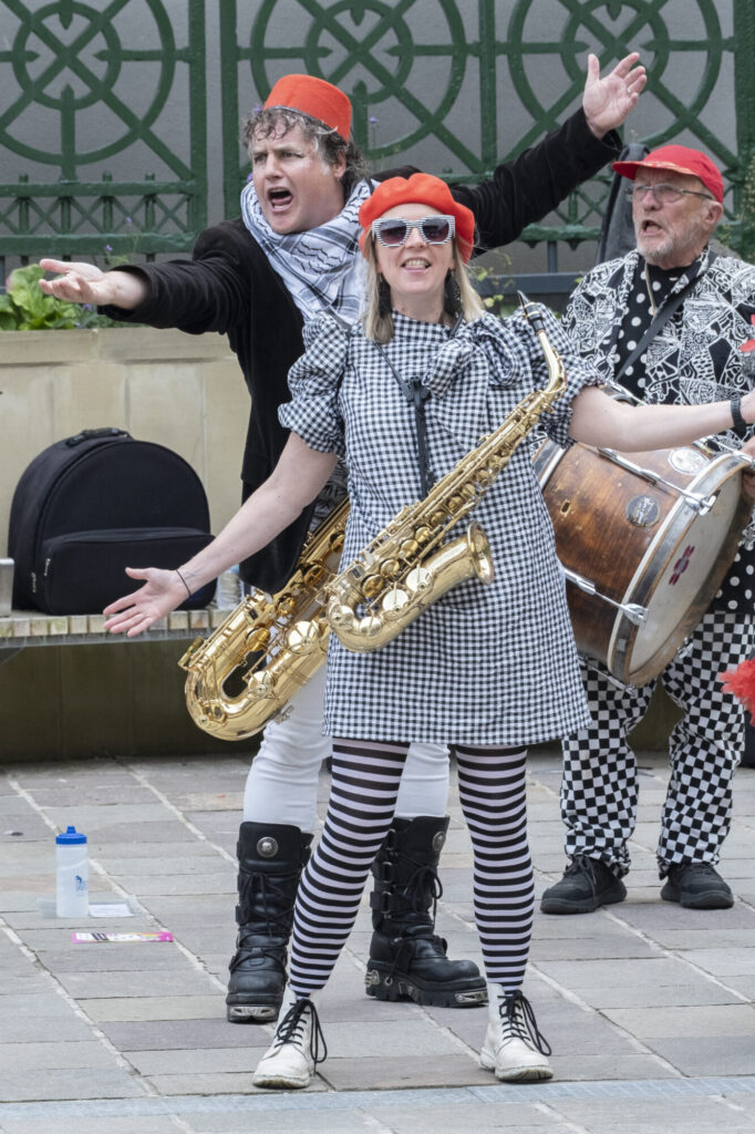 Honk! Bradford: A Rhythmic Countdown Begins Post image 4 Image name darley street market peace artistes 4 the 4 image from the post Honk! Bradford: A Rhythmic Countdown Begins in Yorkshire.com.