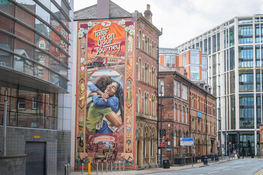 New Mural In Leeds City Centre By Elle Koziupa Post image 2 Image name Mural street view the 2 image from the post New Mural In Leeds City Centre By Elle Koziupa in Yorkshire.com.