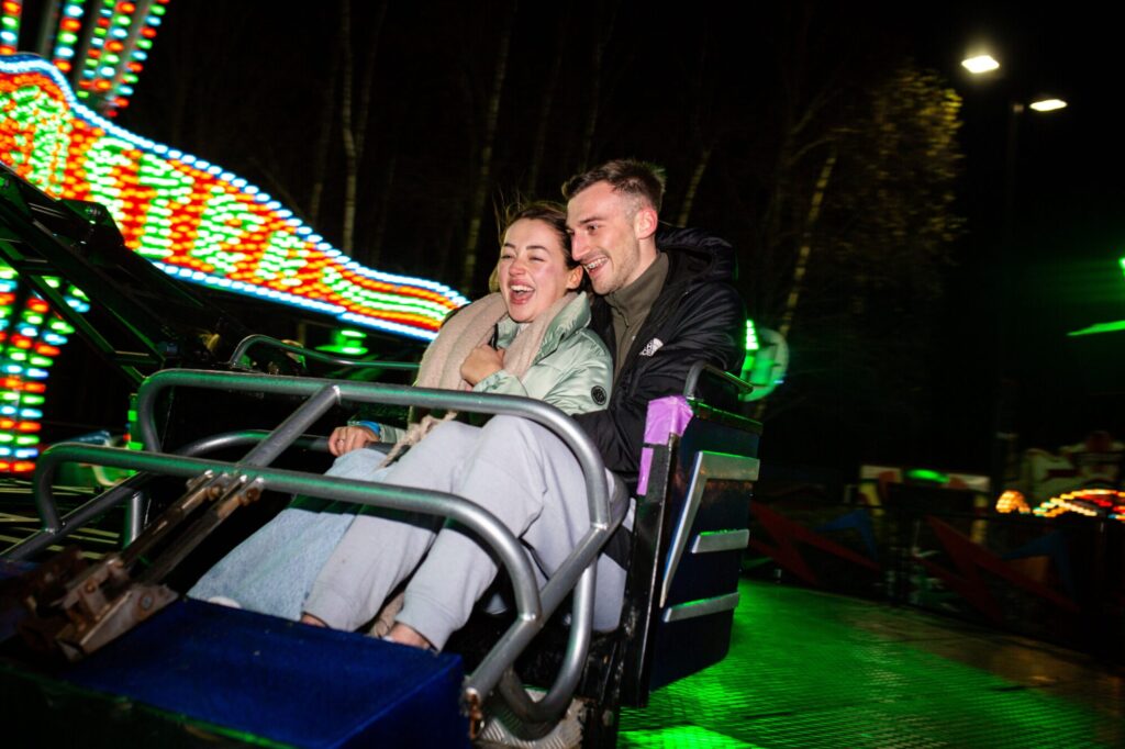 Image name The Twister at Yorkshires Winter Wonderland funfair the 10 image from the post What's On At Yorkshire Winter Wonderland At McArthurGlen Designer Outlet York This Year? in Yorkshire.com.