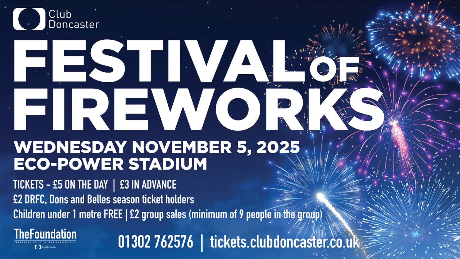 Image name 102891 the 1 image from the post Festival Of Fireworks Doncaster Tickets And Event Times in Yorkshire.com.