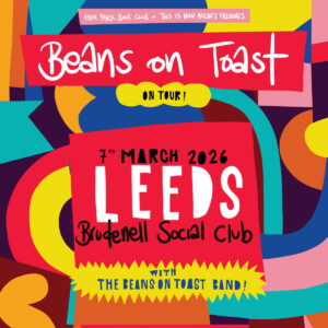 Image name Beans on Toast at Brudenell Social Club Leeds the 1 image from the post Beans on Toast at Brudenell Social Club, Leeds in Yorkshire.com.