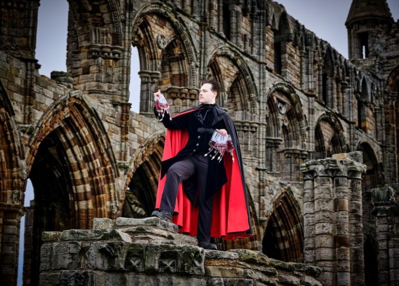Image name Dracula Whitby Blood appeal Low res the 1 image from the post English Heritage x NHS Blood Donors this Halloween at Whitby Abbey in Yorkshire.com.