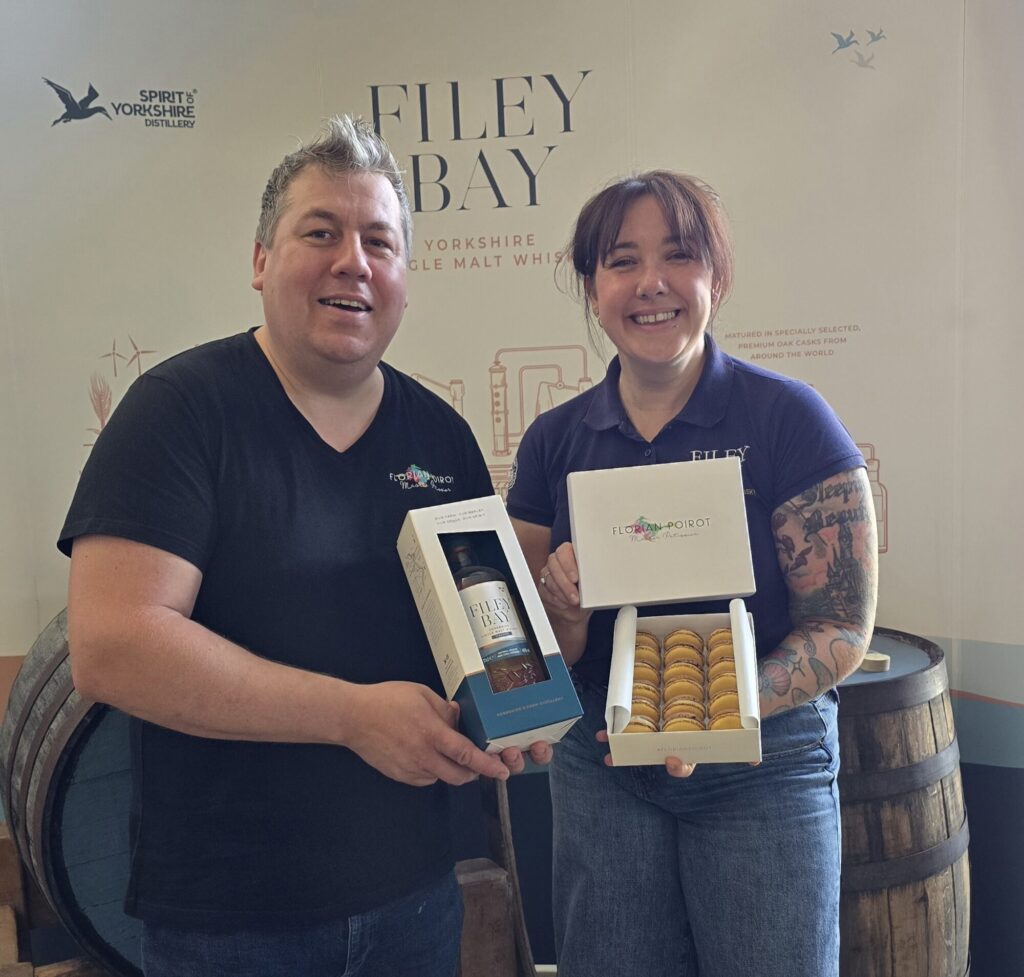 Where To Find The Filey Bay Whisky Macaron In Yorkshire Post image 1 Image name Florian Poirot and Amy Teasdale 1 the 1 image from the post Where To Find The Filey Bay Whisky Macaron In Yorkshire in Yorkshire.com.