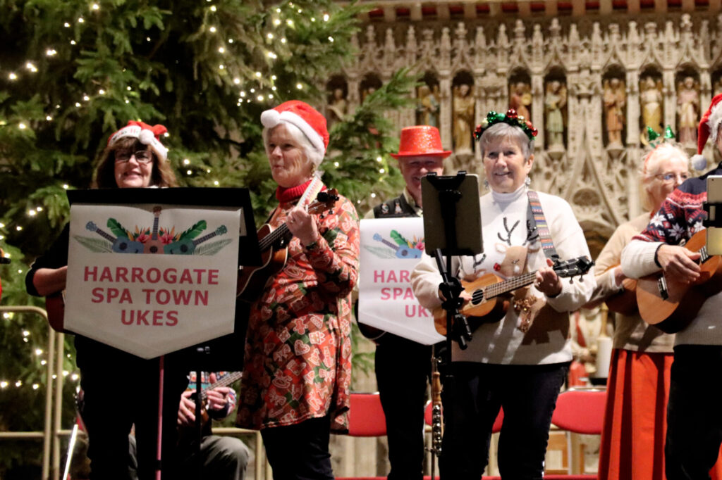 Henshaws Christmas Carol Concert Ripon Cathedral Tickets For A Festive Charity Event Post image 3 Image name Harrogate Spa Ukes 2 the 3 image from the post Henshaws Christmas Carol Concert Ripon Cathedral Tickets For A Festive Charity Event in Yorkshire.com.