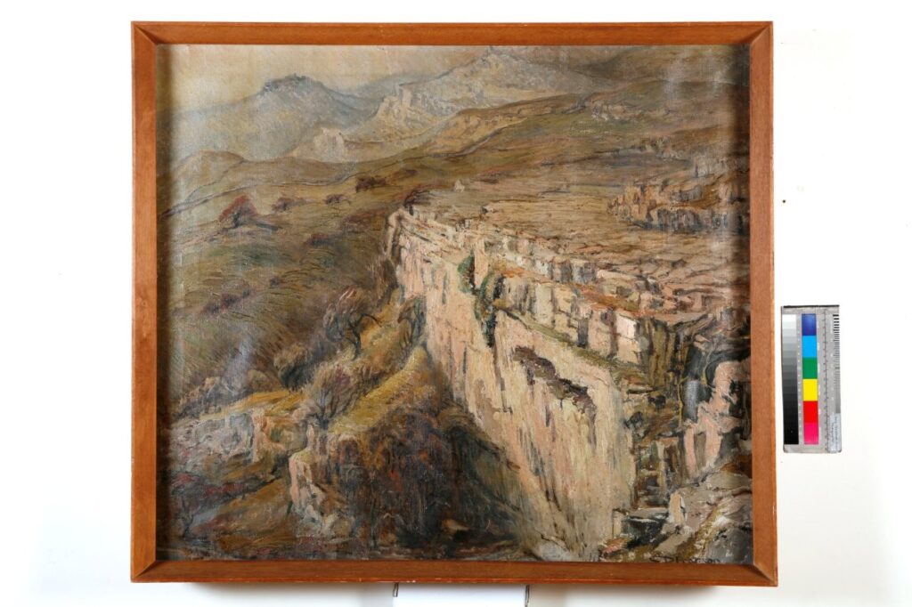 Where to See Art by Three Generations of Women Artists in North Yorkshire? Post image 5 Image name Malham Cove an oil on canvas painting by Constance Pearson on exhibition at The Folly in Settle the 5 image from the post Where to See Art by Three Generations of Women Artists in North Yorkshire? in Yorkshire.com.