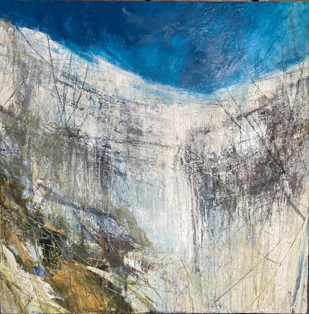 Where to See Art by Three Generations of Women Artists in North Yorkshire? Post image 6 Image name Malham Cove oil on canvas by Katharine Holmes the 6 image from the post Where to See Art by Three Generations of Women Artists in North Yorkshire? in Yorkshire.com.