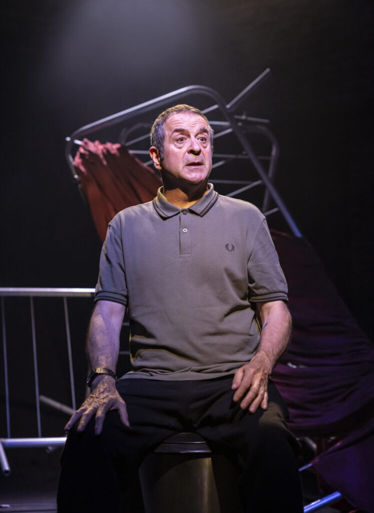 Image name Mark Thomas in Ordinary Decent Criminal 3 © Pamela Raith the 3 image from the post What Is Mark Thomas Doing In The New Play Ordinary Decent Criminal At The Stephen Joseph Theatre? in Yorkshire.com.