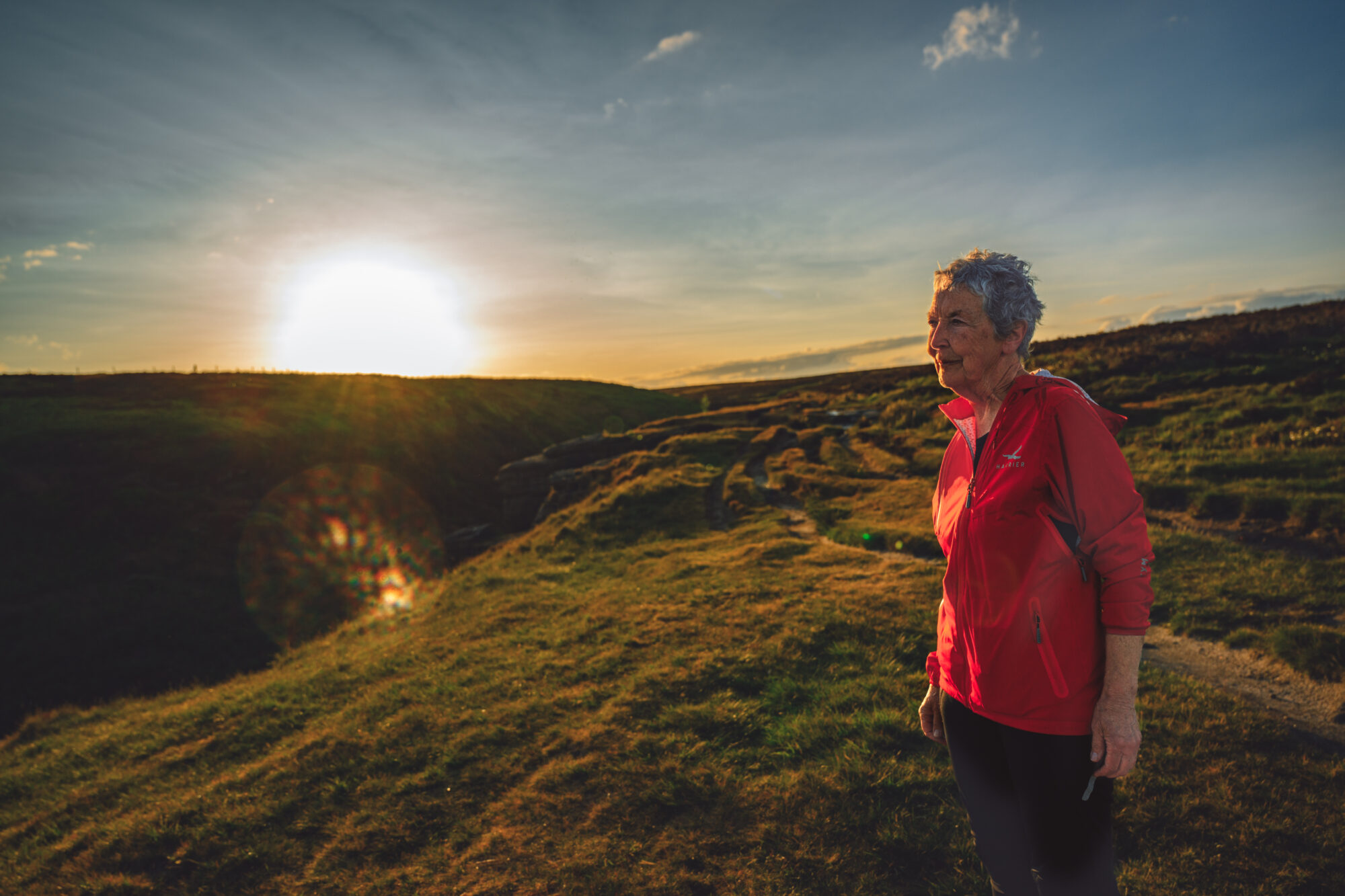 Image name Norah McWilliam Runner Campaigner and Adventurer Thornton Moor Carolyn Mendelsohn the 2 image from the post What is The Hardy and Free Photography Installation in Bradford? in Yorkshire.com.