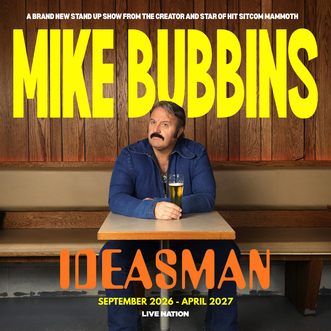 Image name mike bubbins the 1 image from the post Mike Bubbins Brings His Ideasman Tour to Yorkshire in 2026 and 2027 in Yorkshire.com.