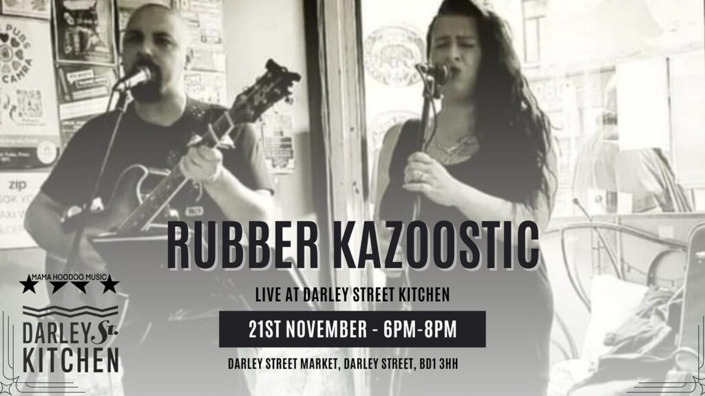 Live Music: Rubber Kazoostic Event image 1 Image name 2025 11 21 rubber kazoostic copy the 1 image from the post Live Music: Rubber Kazoostic in Yorkshire.com.