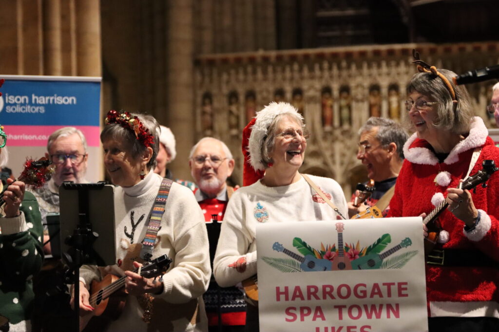 Henshaws Festive Showcase Raises £6,000 For Charity Post image 7 Image name Harrogate Spa Town Ukes 3 the 7 image from the post Henshaws Festive Showcase Raises £6,000 For Charity in Yorkshire.com.