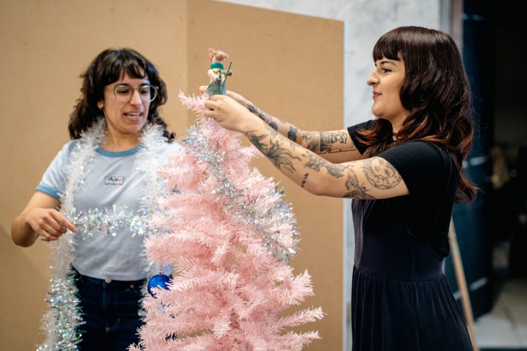Image name L R Maryam Ali and Roo Arwen A Proper Merry Christmess credit Lian Furness the 3 image from the post New Festive Christmas Theatre Coming to Yorkshire in Yorkshire.com.