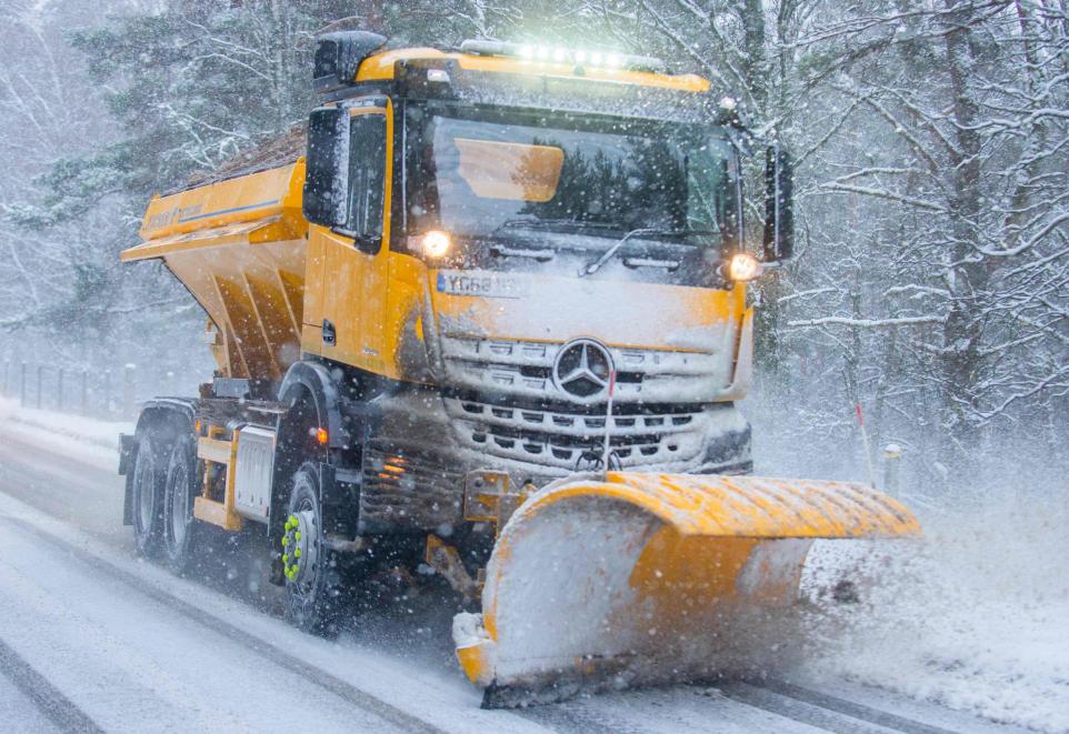 Image name a gritter the 1 image from the post The Best Gritter Driver Of The Year In The UK? in Yorkshire.com.