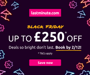Black Friday: Up to £250 Off at Lastminute.com Post image 1 Image name imgblackfridayaffs 300x250 lmn uk 1764006027145 the 1 image from the post Black Friday: Up to £250 Off at Lastminute.com in Yorkshire.com.