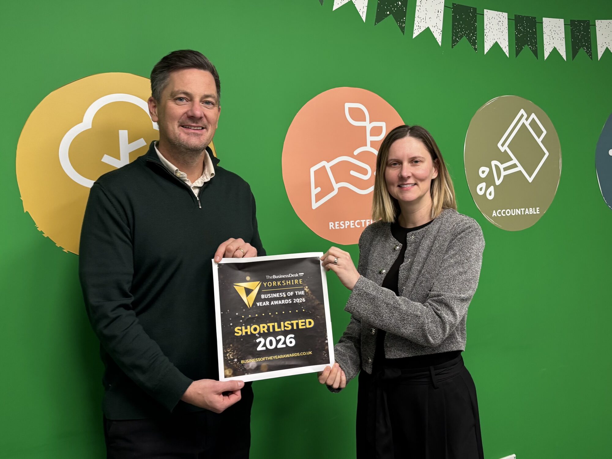 Image name 041225 Neil Barwise Carr and Emma Bristow the 4 image from the post Which Yorkshire Garden Centre Group Is Up For A Big Business Award In Leeds? in Yorkshire.com.