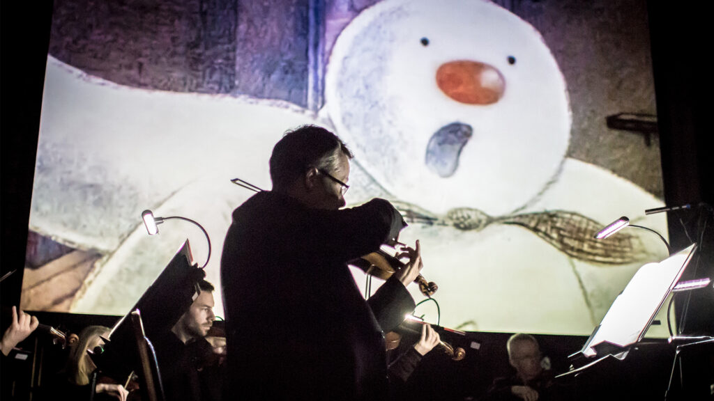 What Is The Snowman With Live Orchestra at Hull City Hall 2025? Post image 5 Image name 1. The Snowman Tour violin ©️ Gareth Widdowson the 5 image from the post What Is The Snowman With Live Orchestra at Hull City Hall 2025? in Yorkshire.com.