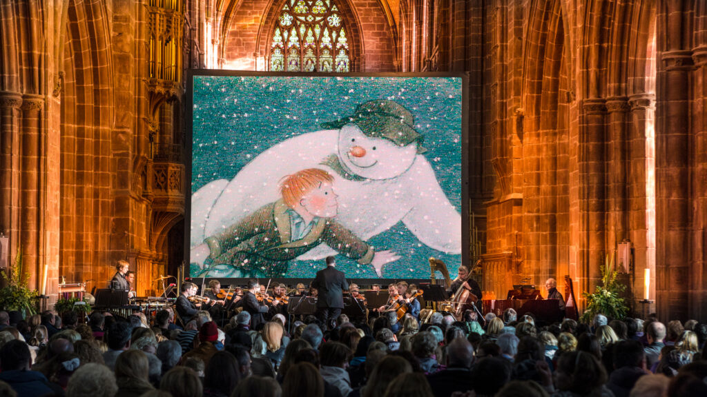 What Is The Snowman With Live Orchestra at Hull City Hall 2025? Post image 1 Image name 2. The Snowman Tour orchestra©️ Tom Bangbala the 1 image from the post What Is The Snowman With Live Orchestra at Hull City Hall 2025? in Yorkshire.com.