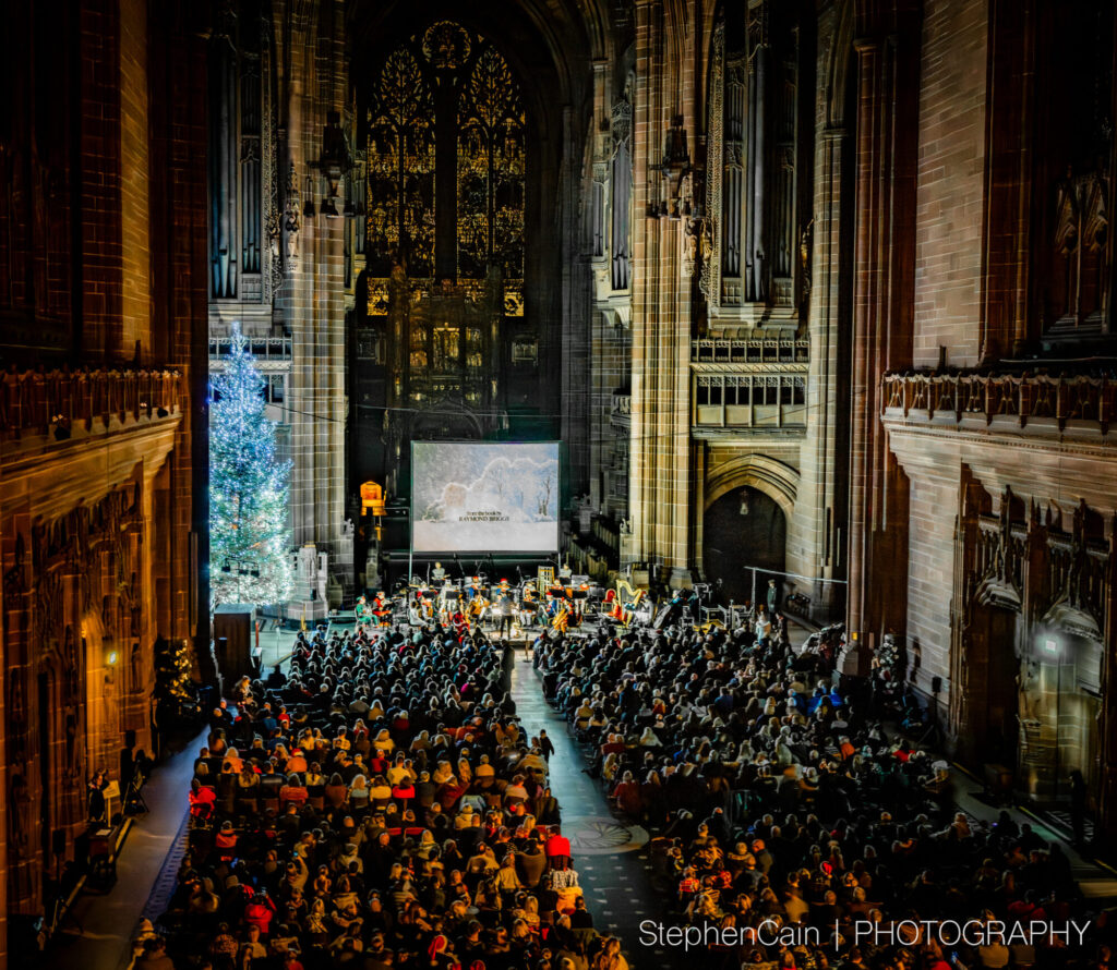 What Is The Snowman With Live Orchestra at Hull City Hall 2025? Post image 3 Image name 5. The Snowman Tour Cathedral ©️ Stephen Cain the 3 image from the post What Is The Snowman With Live Orchestra at Hull City Hall 2025? in Yorkshire.com.