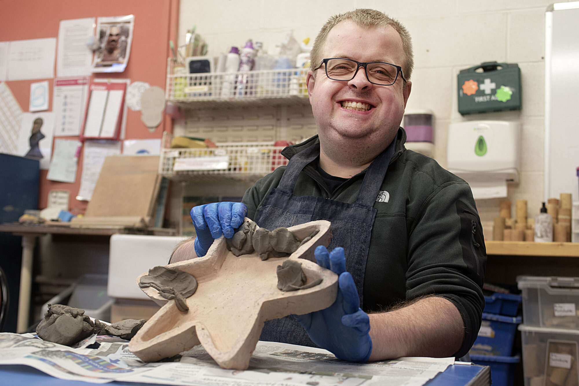 Image name Art Maker Andy the 27 image from the post Why Is Henshaws Launching A Christmas Appeal? in Yorkshire.com.