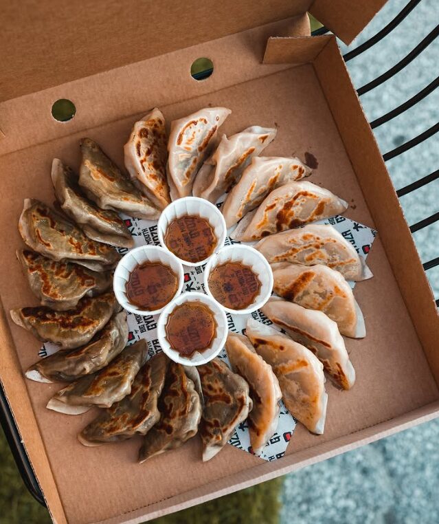 Where To Find The Best Christmas Street Food At Trinity Kitchen Leeds? Post image 1 Image name Big Mouth Gyoza 2 the 1 image from the post Where To Find The Best Christmas Street Food At Trinity Kitchen Leeds? in Yorkshire.com.