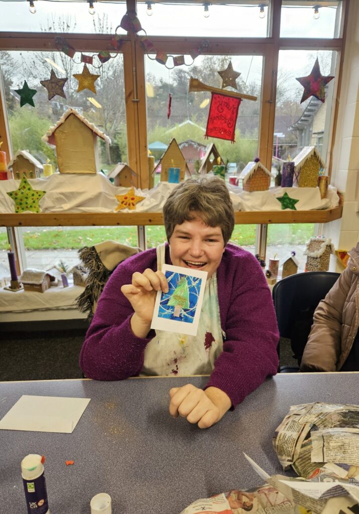 Image name Card making at the centre the 3 image from the post Why Is Henshaws Launching A Christmas Appeal? in Yorkshire.com.