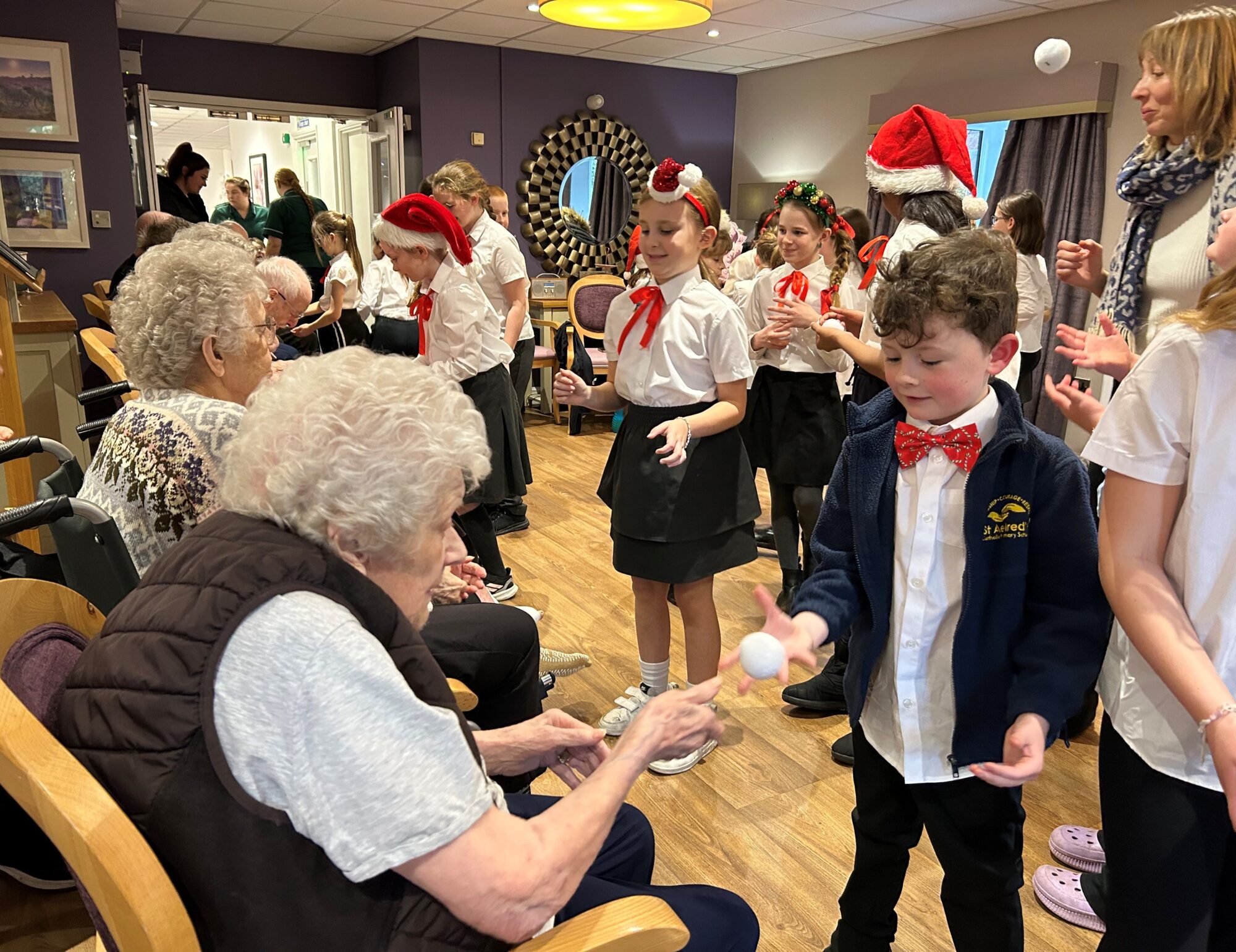 Image name School Choir 1 the 3 image from the post St Aelred’s Catholic School Choir Perform at Care Home in York in Yorkshire.com.