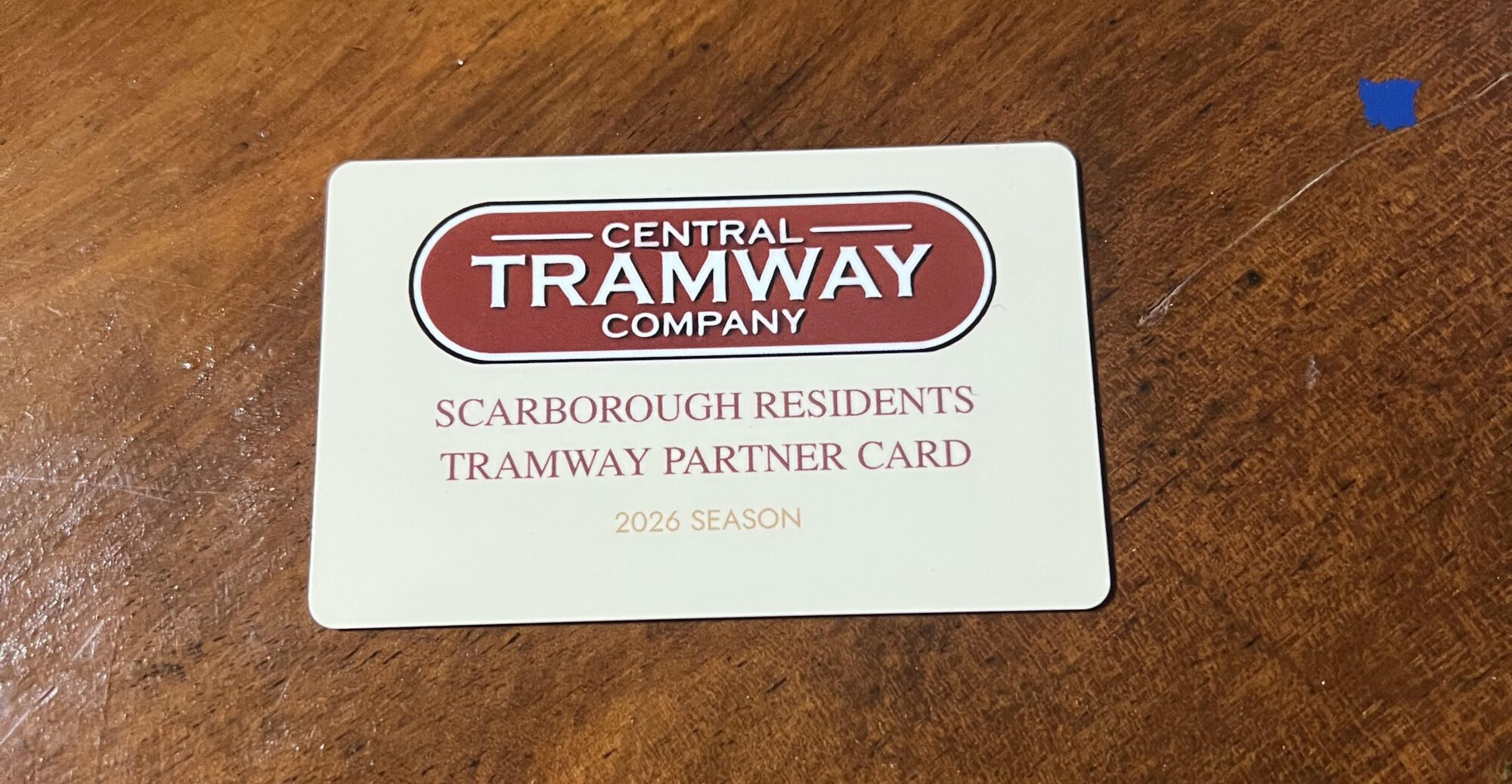 Image name tramway card the 18 image from the post How To Get The Scarborough Central Tramway Resident's Partner Card In 2026 in Yorkshire.com.